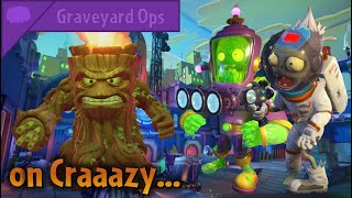 Toxic Brainz Graveyard Ops on Crazy | Plants vs Zombies Garden Warfare 2 | Gameplay