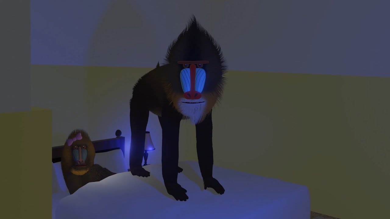 もしも部屋にマンドリルがいたら