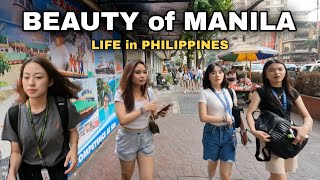 LOVABLE PLACE in MANILA | SUPER HOT WALK at ESPAÑA Blvd METRO MANILA PHILIPPINES [4K]