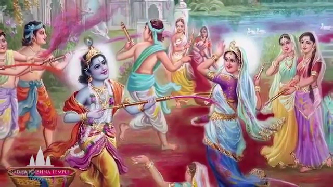 Celebrate Holi - Festival of Colors 2016 with Radha Krishna Temple Of  Dallas - YouTube