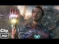 Iron man snap scene hindi  avengers endgame  movie clip  4k  imax