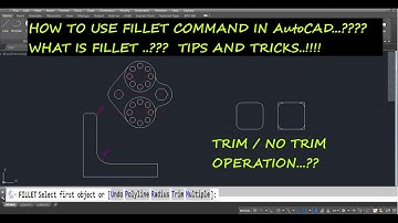 Fillet Command in AutoCAD