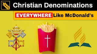 Church Denominations with McDonald'slevel Dominance