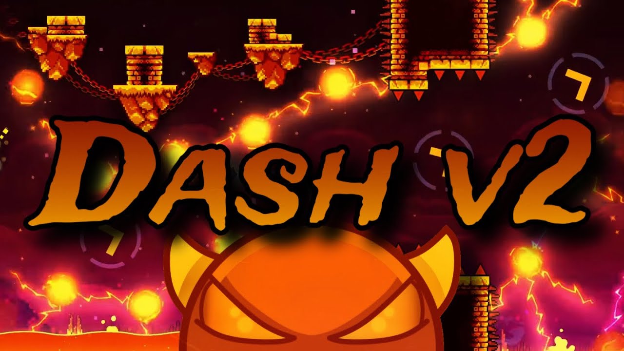 "Dash v2" by BlueLite | [3 Coins] | Medium Demon | Geometry Dash 2.2