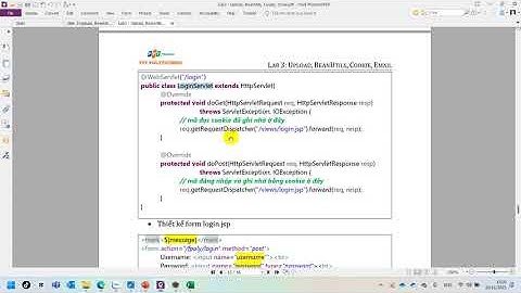 07. #SOF3011 Hướng Dẫn Lab 3 Bài 4 - Cookies