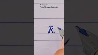 How to Write Capital R in Cursive | Cursive Alphabet Tutorial