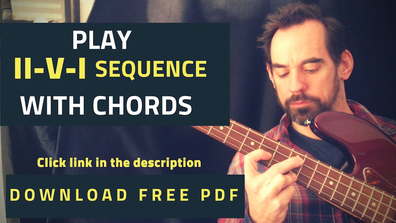 How To Play Jazz Chords On The Bass Guitar 251 Chord Sequence (No.3