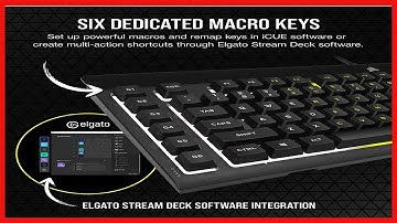 CORSAIR K55 RGB PRO-Dynamic RGB Backlighting - Six Macro Keys with Elgato Stream Deck Software