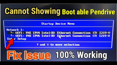 bootable pendrive not showing on lenovo think center