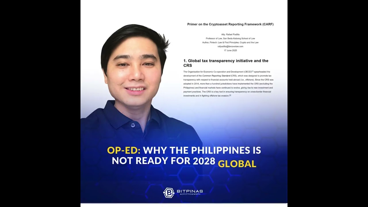 Rafael Padilla: Primer on the Cryptoasset Reporting Framework (CARF) -  YouTube