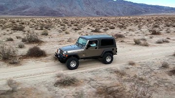 DJI Spark Active Track Following Jeep Near Anza Borrego, CA