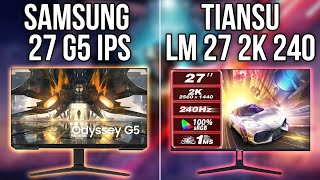 Монитор Samsung G5 IPS S27AG520PI против Tiansu LM 27 2K 240