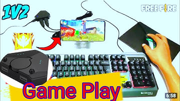Game play Free fire |Shooting Plus V3 Android Keymap Settings Tutorial|Keyboard & Mouse Convertor FF