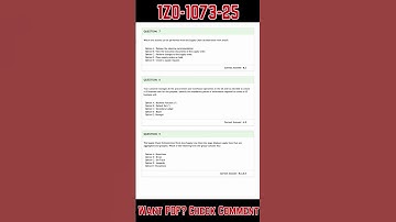 1Z0-1073-25 Sample Exam Questions (Practice Tests)
