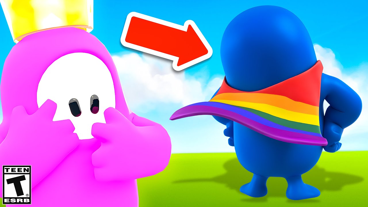 Play Fall Guys with BLUE SKINS ONLY | FT. William!