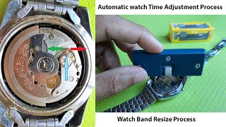 How to Resize | Adjust a Watch Band | How to Adjust Automatic Watch Time in Urdu &amp; Hindi