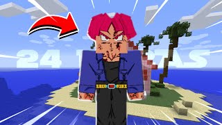 PASSEI 24 HORAS COMO TRUNKS NO DRAGON BLOCK C (MINECRAFT)