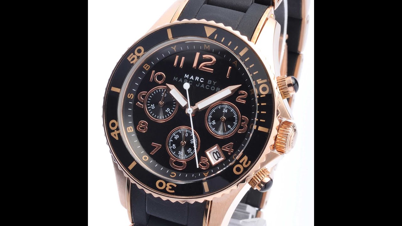 MARC BY MARC JACOBS MBM2553 WATCH PELLY ROCK BLACK ROSE GOLG REVIEW LADYS MBM2553 マークジェイコブス 腕時計