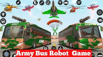 Army Bus Robot Car Game 3d ||Army Bus Robot Car Games || car robot games