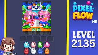 Pixel Flow Level 2135 Solution Walkthrough