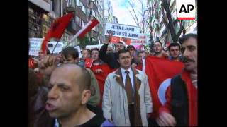Turkey - Pro-Albanian protest