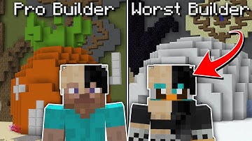 Minecraft Build Battle With The Worst Builder Ever