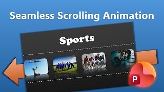 PowerPoint Image Loop Tutorial | Seamless Scrolling Animation screenshot 1
