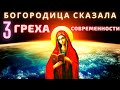 Богородица сказала о трех грехах современности.