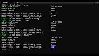 Password aging