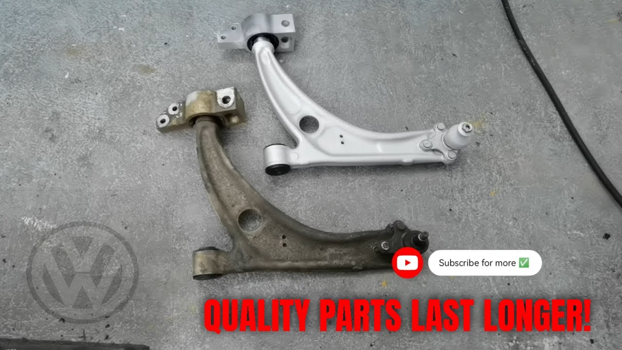 How To Change Front Suspension Arm And Ball Joint on VWPASSAT B6/7 AND