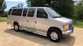 West Tn 1995 Ford 50 Econoline 15 Passenger Church Van Bus Used For Sale Www Sunsetmotors Com Youtube