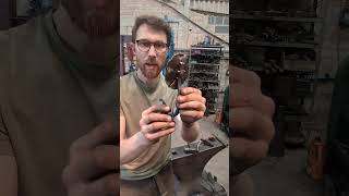 Blacksmithing experience days rose hook project #blacksmith #forging #forgedrose #ironrose