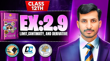 Exercise 2.9 Class 12 maths || NBF New Book 2025 || ex 2.9 Class 12 maths NBF || by Calculus Corner