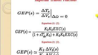 Power System Stabilizers (PSS) Part 2