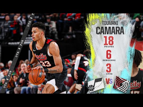 Toumani Camara Highlights (CAREER HIGH 18 PTS) | Trail Blazers vs Jazz | Dec. 14