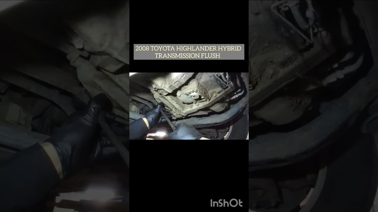 pt2 TOYOTA HIGHLANDER HYBRID BASE 2008 TRANSMISSION FLUID CHANGE