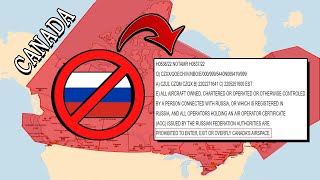 Russian Flights being informed about Canada's Airspace Ban