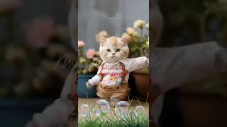 A dancing cat with a tune of selos #satisfying #selos #dancingcats #trending #ytshort #amazing