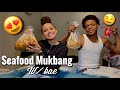 SEAFOOD MUKBANG WITH MY BOYFRIEND👩‍❤️‍👨💕| SPILLIN ALL THE TEA ☕️