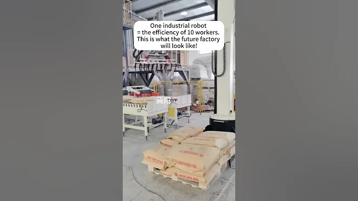One industrial robot = the efficiency of 10 workers. This is what the future factory will look like!