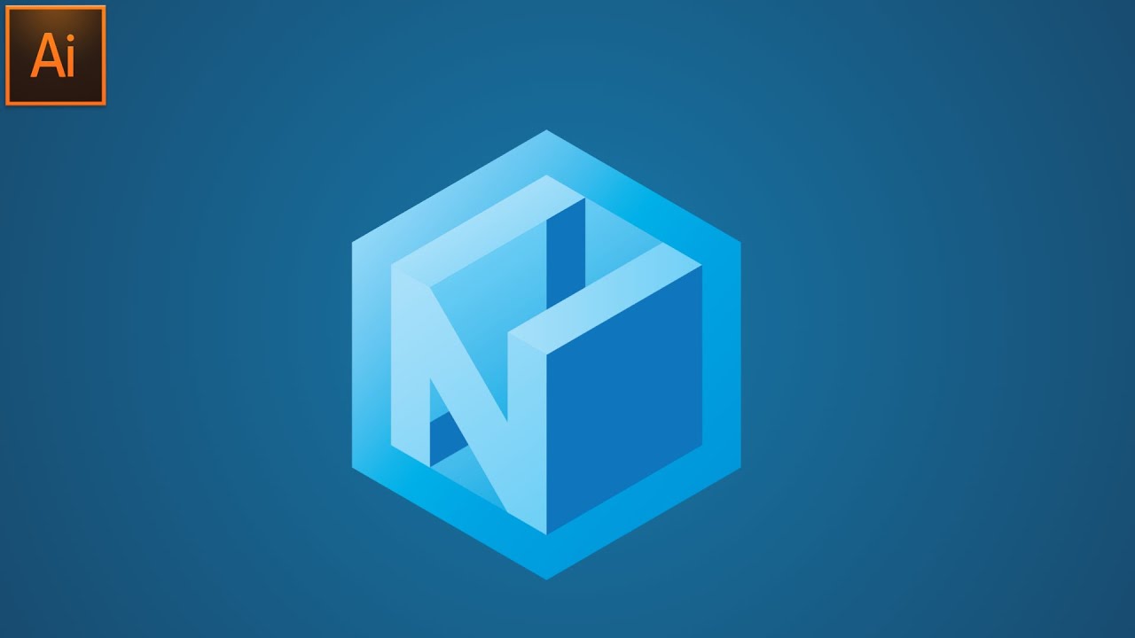 How To Design Modern Logo In Polygon In Adobe Illustrator Tutorial ...
