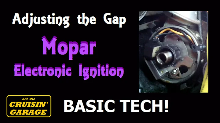 Setting Electronic Ignition Gap - Classic Mopar - Basic Tech