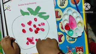 Bubble Wrap Printing #baby #kidsvideo #dps #kidsdrawing #lkg