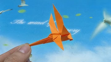Gấp Con Chuồn Chuồn Bằng Giấy Đơn Giản Nhất| Paper Dragonfly - Easy origami step by step