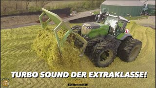 TURBO SOUND PUR 😎  Fendt 1050 Vario der SILO BOSS Lohnunternehmen Thiemig Siliert Mais für eine BGA