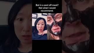😱😱😱 Peel off masks can irritate the skin and cause damage! | #shorts #dermatology