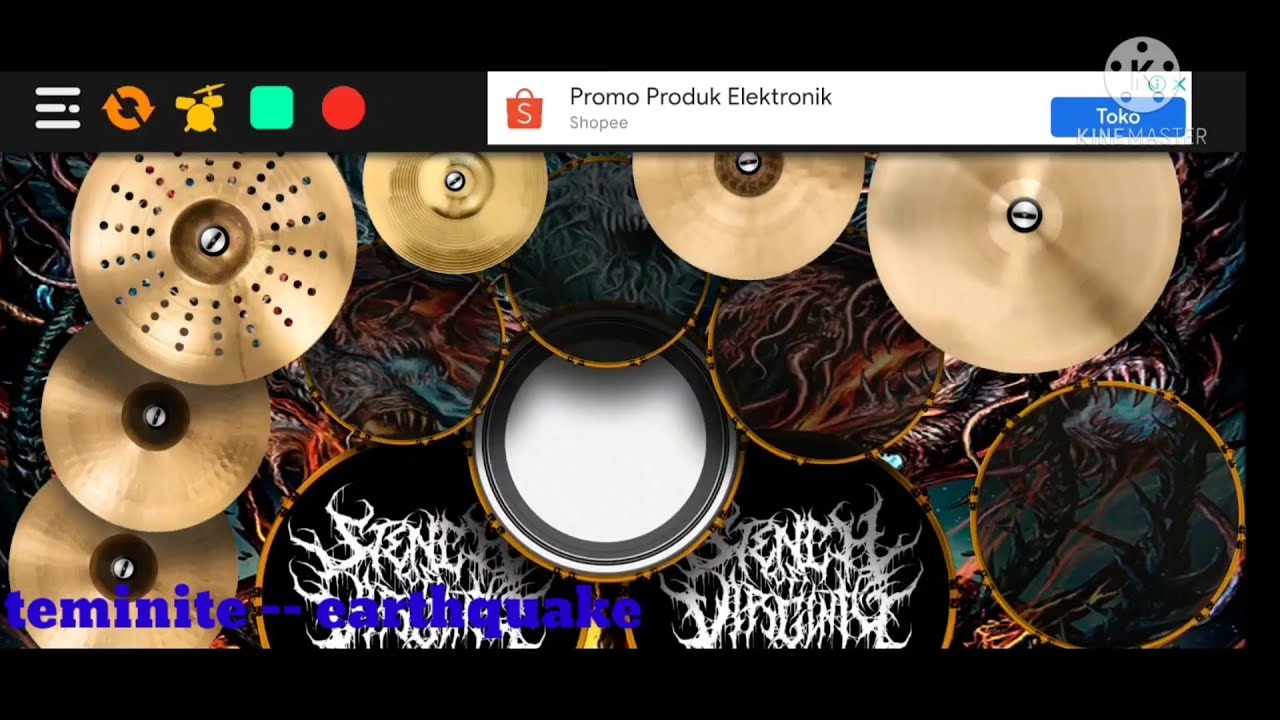 Teminite Earthquake drum cover by andri ns real drum YouTube