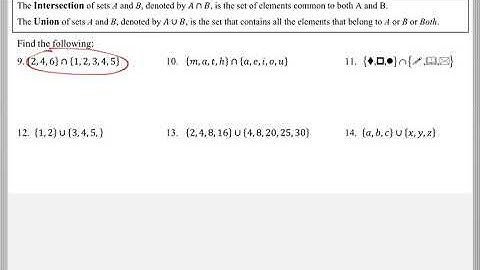 Math 118 : 7.3 #9, #10, #11 (Mathematical Explorations Tutorial : Set Operations)