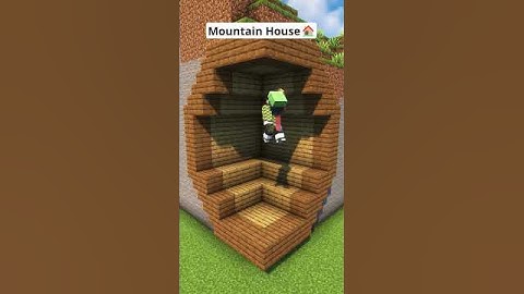 Minecraft Starter Mountain House🏠 #shorts