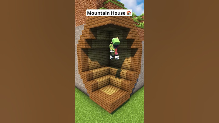 Minecraft Starter Mountain House🏠 #shorts